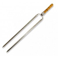 Подвійний шампур Gorillas BBQ Бамбук рожен 45 см 1 шт Подвійний шампур Gorillas BBQ Бамбук рожен 45 см 1 шт