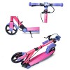 Двоколісне складане самокат ручне гальмо Scale Sports SS-91 51 х 12 см 80 кг Pink and violet (612028921)