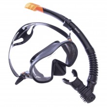 Набір для плавання маска із трубкою Zelart M105-SN132-SIL чорний (PT0875)