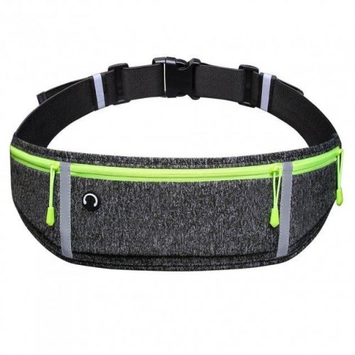 Спортивна сумка для бігу на пояс RunBag з 3 кишенями Grey (050330) Спортивна сумка для бігу на пояс RunBag з 3 кишенями Grey (050330)
