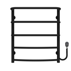 Рушникосушарка електрична Каскад Дуга П5 400х600 Deffi Чорний EF16 (C.KD.60.40.5.E.B.R.5)