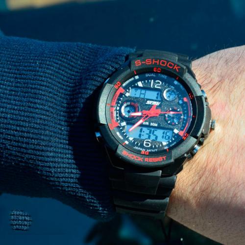Чоловічий спортивний годинник Skmei S-Shock 0931 Red Чоловічий спортивний годинник Skmei S-Shock 0931 Red