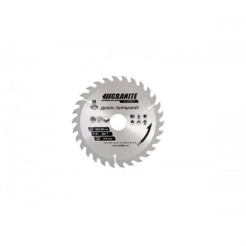 Диск пильний GRANITE для дерева з твердосплавними напайками 180х32х30Т адаптер 32-30 8500 об/хв 5-18-031 Диск пильний GRANITE для дерева з твердосплавними напайками 180х32х30Т адаптер 32-30 8500 об/хв 5-18-031