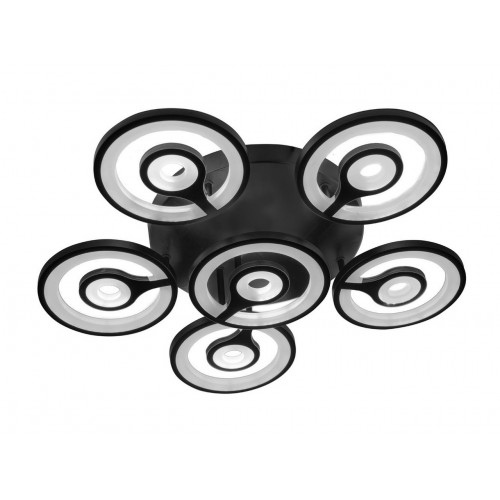 Стельова LED люстра світлодіодний світильник Sunlight чорний 1501 630 Стельова LED люстра світлодіодний світильник Sunlight чорний 1501 630