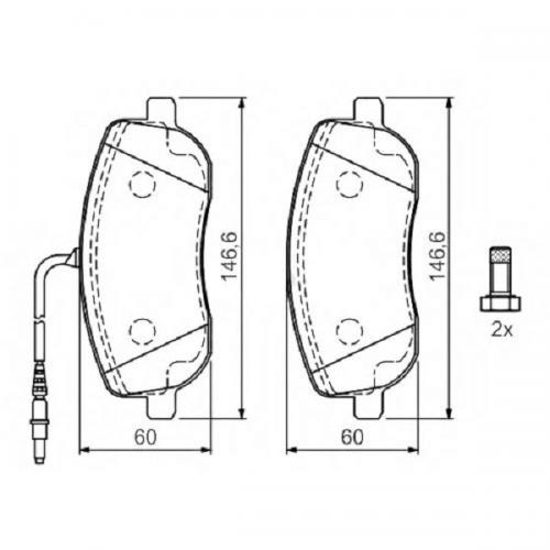 Колодки гальмові Bosch дискові передні CITROEN Jumpy/C8/FIAT Scudo04/LANCIA Phedra/ 0986424789 в інтернет супермаркеті PbayMarket!