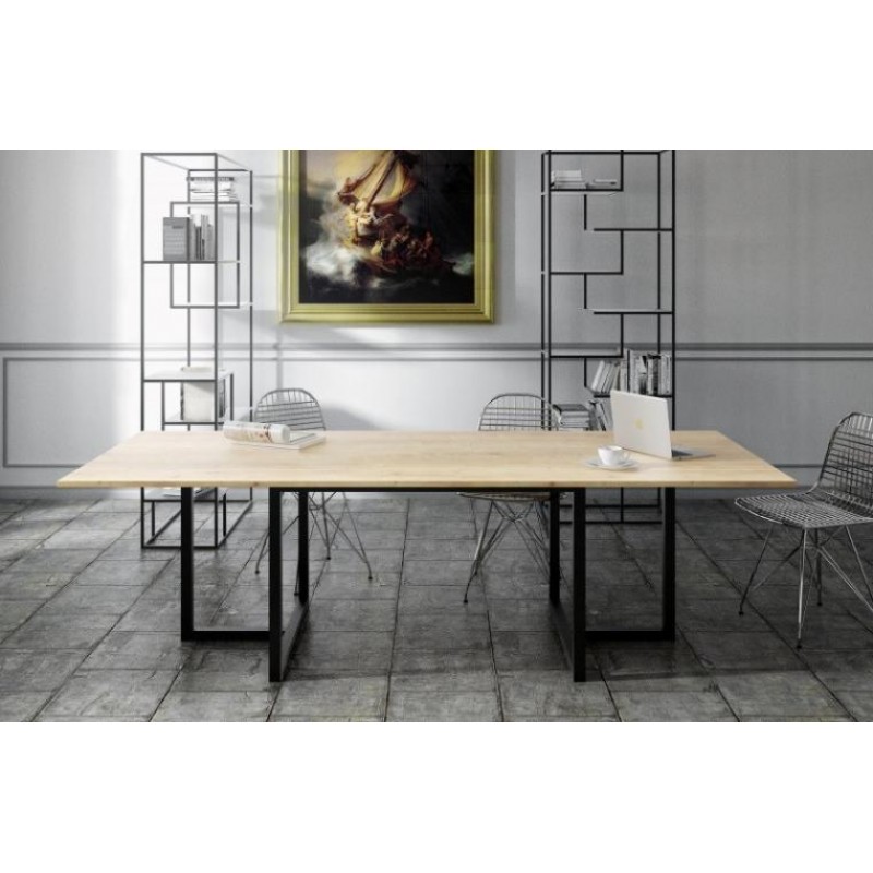 Обідній стіл у стилі Loft NS-1149 780x2000x900 мм Черный