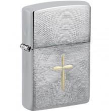 Запальничка бензинова Zippo Spiritual Cross Design Сріблястий (46479)