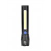 Ліхтар ручний із вбудованим акумулятором та зарядкою X-BALOG BL-C62 XPE + COB USB