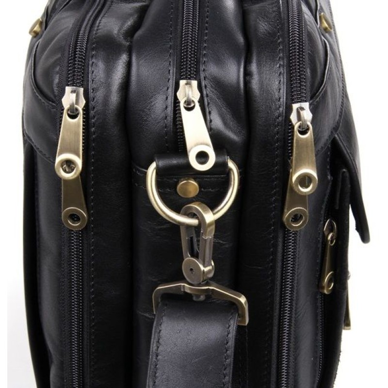 Сумка чоловіча Vintage 14242 для ноутбука 15.6 Чорна, Чорний