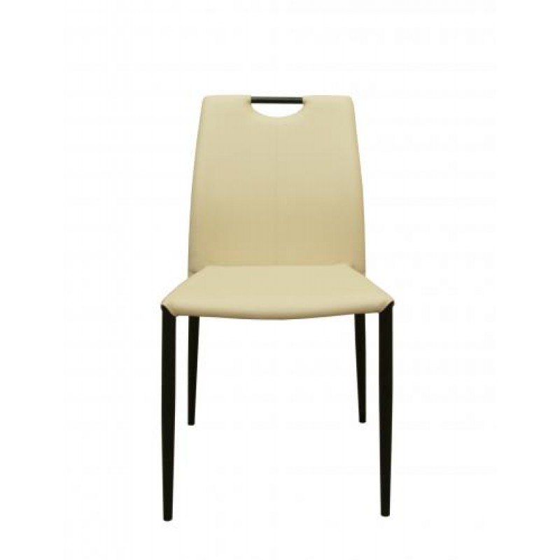 Стілець Max's furniture Денвер Чорний/Бежевий