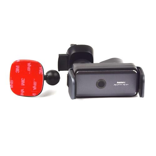 Тримач для смартфона Remax RM-C55 Electric Car Holder магнітна фіксація пристрою Чорно-сірий