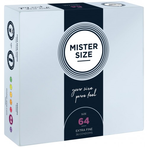 Презервативи Mister Size - pure feel - 64 (36 condoms), товщина 0,05 мм в інтернет супермаркеті PbayMarket!