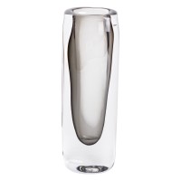 Ваза для квітів скляна Flower Season Мінімалізм 24.5 см Сірий (HP-10-16)