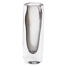 Ваза для квітів скляна Flower Season Мінімалізм 24.5 см Сірий (HP-10-16)