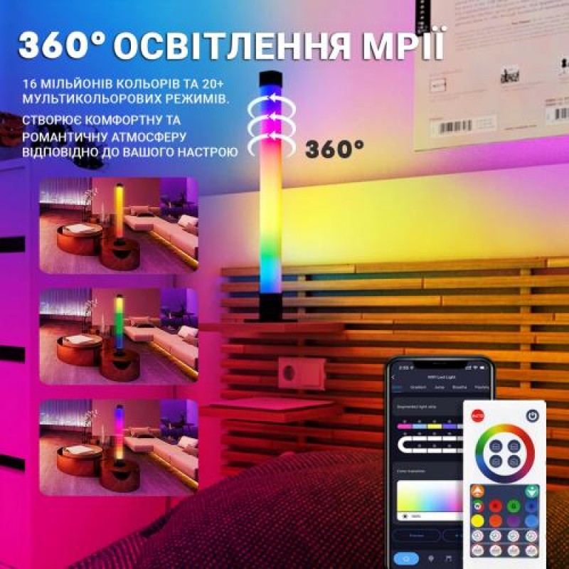 Світлодіодні RGB панелі Inspire S006B 80LED Black