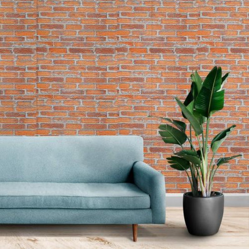 Самоклеюча 3D панель під руду катеринославу цеглу Sticker Wall 20000х700х3мм