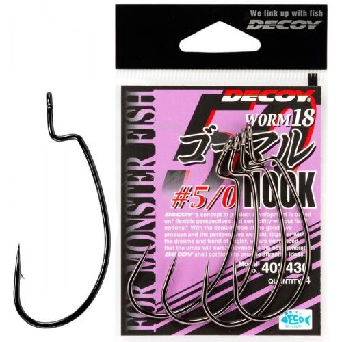 Гачок Decoy Worm18 5/0 4 шт/уп (1013-1562.00.26) Гачок Decoy Worm18 5/0 4 шт/уп (1013-1562.00.26)