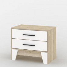 Комод Тиса Мебель 113 Дуб сонома Білий 60x40x73 см