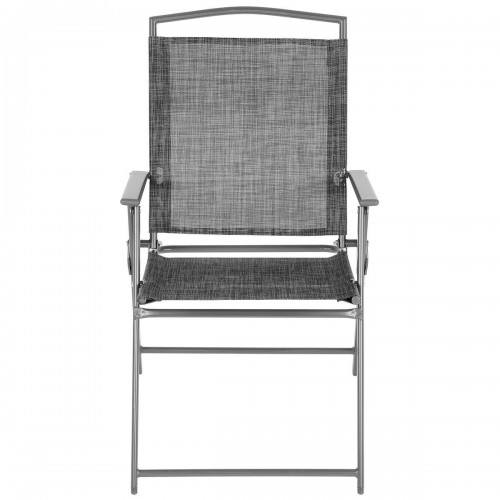 Стільці кемпінгові Saska Garden 55 x 68 x 91 см 2 шт Сірий (1055138) Стільці кемпінгові Saska Garden 55 x 68 x 91 см 2 шт Сірий (1055138)