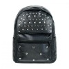 Рюкзак міський BackPack Заклепки Rivets Кожзам 30х23х12 см Чорний (22470) в інтернет супермаркеті PbayMarket!