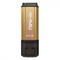 Флеш-накопичувач USB 64GB Hi-rali Stark Series Gold (HI-64GBSTGD)