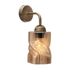 Світильник настінний MSK Electric Tornado бра під лампу E27 PL 202405 BN Бронзовий (619282)
