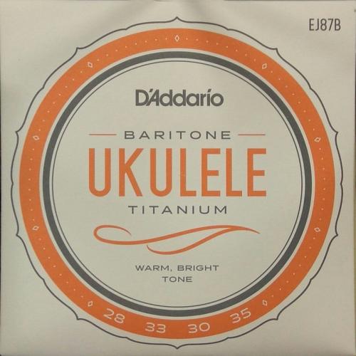 Струни для укулеле D'Addario EJ87B Titamium Baritone Ukulele Strings 28/35 Струни для укулеле D'Addario EJ87B Titamium Baritone Ukulele Strings 28/35