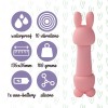 Мінівібратор FeelzToys Mister Bunny Pink з двома насадками в інтернет супермаркеті PbayMarket!