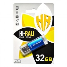 Флеш-накопичувач USB 32GB Hi-Rali Rocket Series Blue (HI-32GBVCBL)