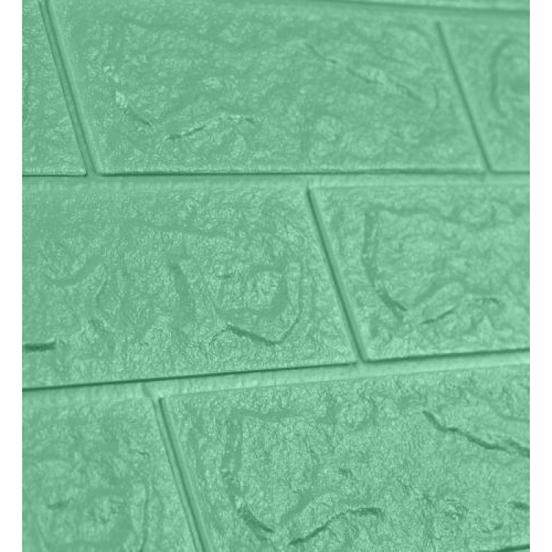 Самоклеюча декоративна 3D панель 3D Loft 700x770x5 мм М'ятний (146)