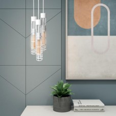 Світильник підвісний MSK Electric Flow у стилі лофт на круглій основі NL 6040-3R WH