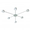Люстра стельова MSK Electric Space на 6 плафонів GX53 Білий NL 8040-6 WH 618665