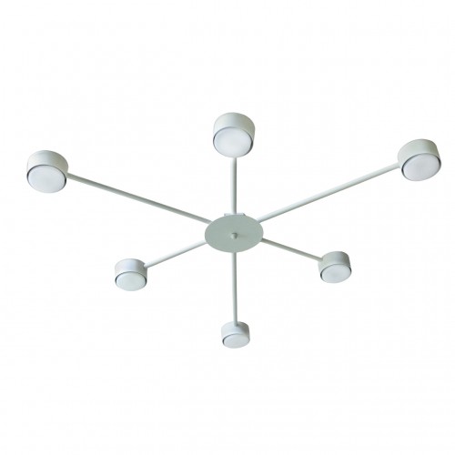 Люстра стельова MSK Electric Space на 6 плафонів GX53 Білий NL 8040-6 WH 618665