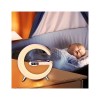 Ночник RGB 3в1 + Bluetooth колонка та бездротова зарядка G63 Smart Small White CNV