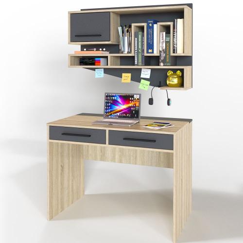 Комп'ютерний стіл Тиса Мебель Тіса Стиль-3 Сонома Графіт 750x600x1000 мм