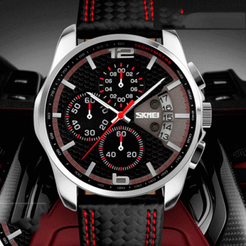Чоловічий годинник Skmei 9106 Spider red