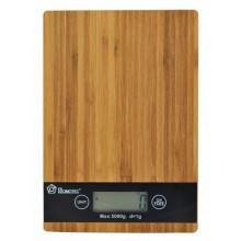 Кухонні електронні дерев'яні ваги Domotec MS-A до 5 кг. Коричневий (258683)