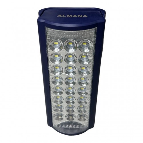 Ручний ліхтар 2 в 1 акумуляторний Almana KP-6324 24 LED з павербанком синій (1934081193)