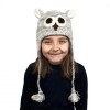 Шапка з вушками дитяча Kathmandu Animals Owl 100% вовна яка One Size Сірий (22941) в інтернет супермаркеті PbayMarket!