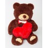 Плюшевий ведмедик з серцем Mister Medved Майк 85 см Бурий (025)