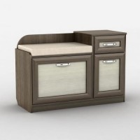 Тумба для взуття Тиса Мебель ТО-105 Венге 64.5x90 см Тумба для взуття Тиса Мебель ТО-105 Венге 64.5x90 см