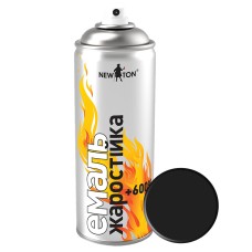 Емаль жаростійка New Ton Аерозоль матова 400 мл Чорний