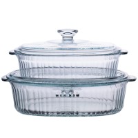 Набір форм для запікання YIWU 1,8/2,8 л Прозорий (HP-34-27)