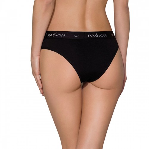 Трусики-сліпи з бавовни та еластаном Passion PS004 PANTIES black, size XL в інтернет супермаркеті PbayMarket!