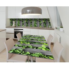 Наклейка 3Д вінілова на стіл Zatarga «Зарості смородини» 600х1200 мм (Z183352st)