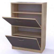 Тумба для взуття Тиса Мебель ТО-108 1Сонома Графіт 89.5x60 см