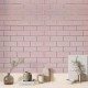 Стінова панель самоклеюча Sticker Wall Рожева 3D NEW CULTURAL WALL 70*70см*4мм PINK+SILVER (D) SW-00001501