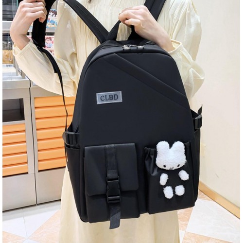 Рюкзак шкільний для дівчинки Hoz CLBD 5 в 1 41х30х14 см Чорний (SK001650) в інтернет супермаркеті PbayMarket!
