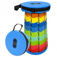 Складаний туристичний стілець OPT-TOP Telescopic stool 47х25 см Різнокольоровий (2104618575)
