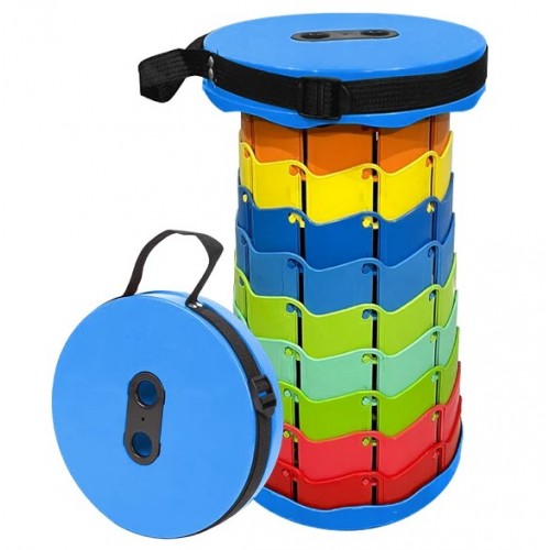 Складаний туристичний стілець OPT-TOP Telescopic stool 47х25 см Різнокольоровий (2104618575)
